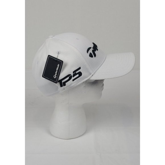 NWT TaylorMade M5 TP5 White Tour Authentic Golf baseball Cap Hat S/M - Picture 2 of 6